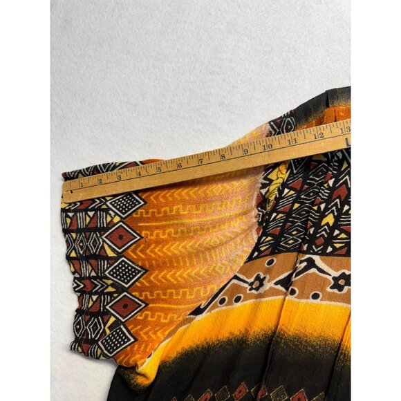 Roamans Womens Plus Size Print Button-Down Top 4XL Multicolor Short Sleeve - Picture 9 of 10